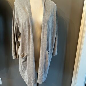 Donni. open ribbed cardigan